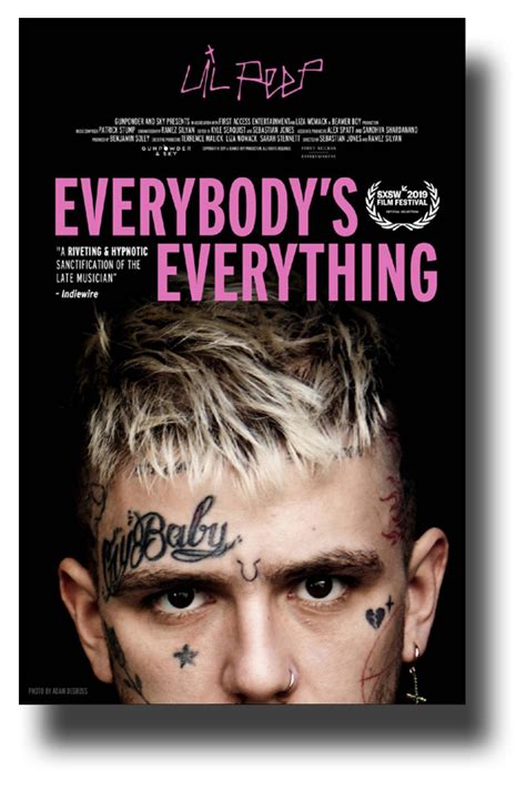 Lil Peep Poster Everybodys Everything Face 11 X 17 Inches Ships Sameday