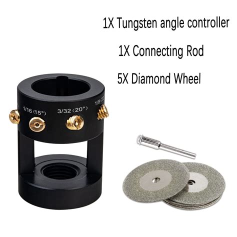 TIG Welding Tungsten Electrode Sharpener Grinder Multi Angle Offsets