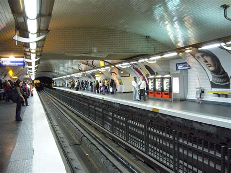 Ligne 4 Station Montparnasse Bienvenue Paris Station Metro