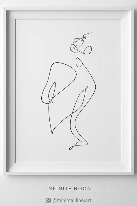 Prints Minimalist Nude Art Above Bed Art Abstract Nude Print Woman Body Line Art Naked Woman