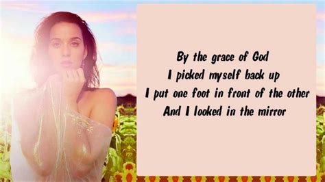 (saying) used to say that you could easily have been in the same difficult or unpleasant situation that somebody else is in: Katy Perry - By The Grace Of God Karaoke / Instrumental ...