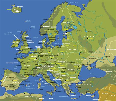 Map Of Europe Johomaps
