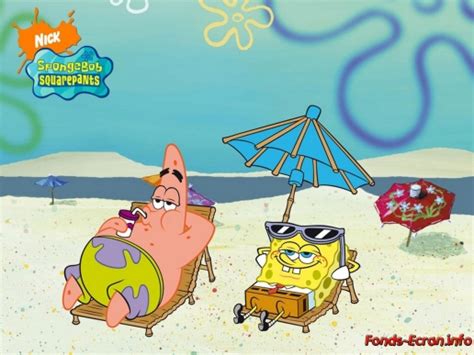 Spongebob And Patrick On A Beach Patrick Star Spongebob Photo