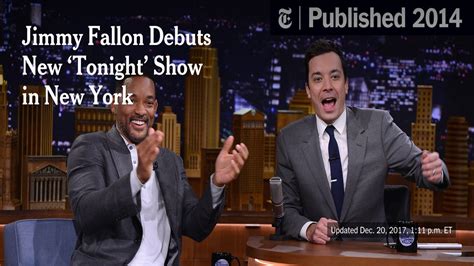 jimmy fallon debuts new ‘tonight show in new york the new york times