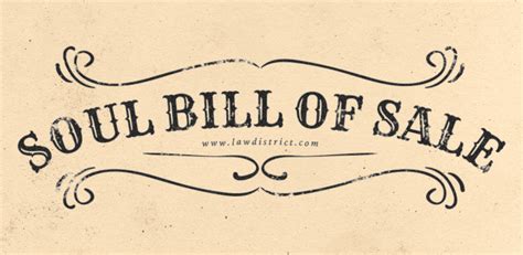 Free Soul Bill Of Sale Template How To Sell Your Soul 😈