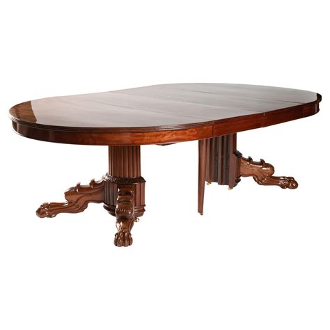 Charles X Solid Mahogany Extending French Dining Table For Sale At 1stdibs