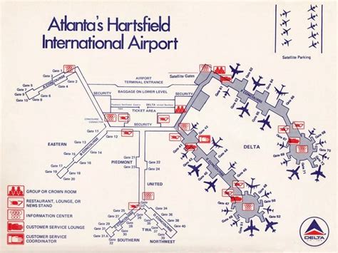 Pin By Freda Baker Sims On Delta Atlanta Airport Airport Map Airport