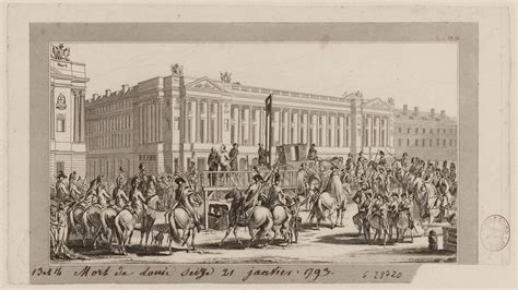 Révolution Française Lexécution De Louis Xvi Place De La Révolution