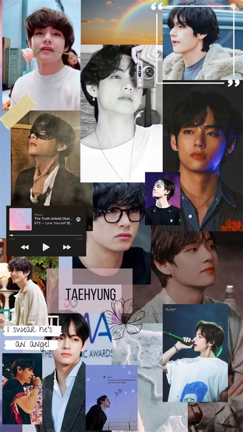 Bts Aesthetic Collage Bts V Photos Aesthetic V Pictures Kim