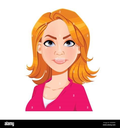 Mad Expression On Her Face Disappointed Stock Vector Images Alamy