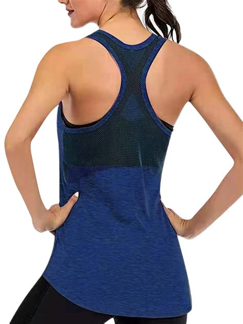Mawclos Athletic Workout Tank Tops For Women Loose Fit Racerback Tank