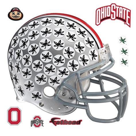 Perfect for your game room or dorm room too! Fathead 47 in. H x 55 in. W Ohio State Buckeyes Buckeye ...
