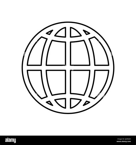 Globe Icon World Wide Web Symbol Vector Illustration Isolated On