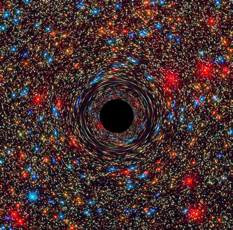 Look Nasa Shares A Photo Of A Supermassive Black Hole At The Center Of