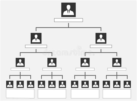 Human Pyramid Teamwork Corporate Hierarchy Vector Illustration Stock