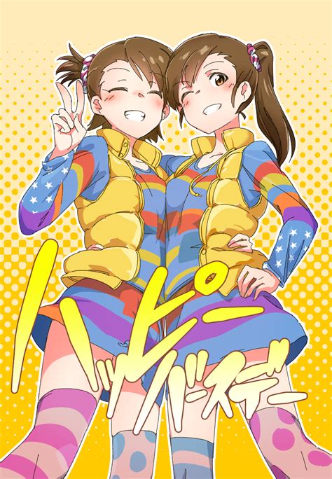 Futami Mami And Futami Ami Idolmaster And 1 More Drawn By Momo No