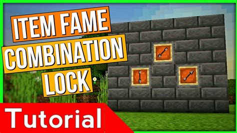 How To Make Item Frame Combination Lock In Minecraft Easy Tutorial