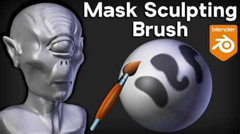 How To Use Blenders Sculpting Mask Brush Tutorial Youtube