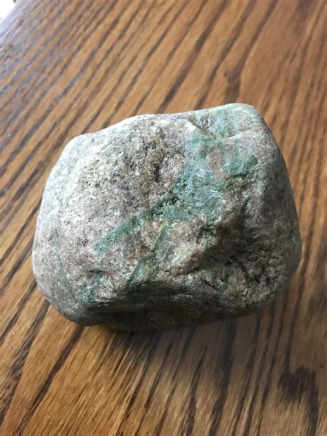 Any Idea What The Green Is Within This Rock Found In Massachusetts