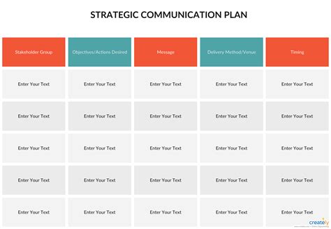 The Purpose Of A Communication Plan Is To Help Guide The Process Of Communicating Your Strategic
