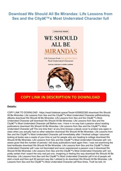 download we should all be mirandas life lessons from sex and the cityâ€™s most underrated