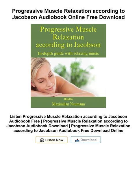 Progressive Muscle Relaxation According To Jacobson Audiobook Online