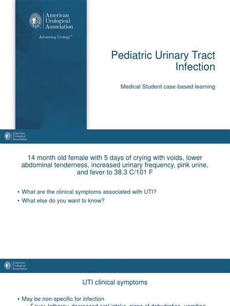 Pediatric Urinary Tract Infection Case Study Pdf Urinary Tract