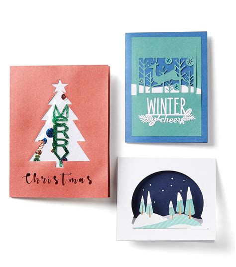 If you're wondering how to make up a pop up card, i show you 4 different pop up card ideas that are available in the cricut design space. How To Make Cricut Christmas Cards | JOANN