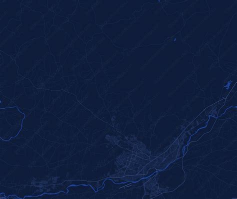 Temuco Dark Blue Vector Map Boundless Maps
