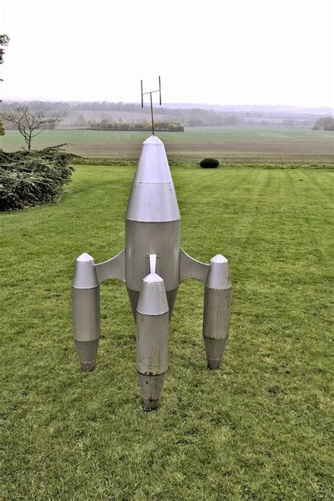 Vintage Large Scale Model Rocket Dan Dare Era At 1stdibs