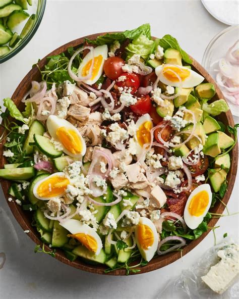 Classic Cobb Salad Recipe With Homemade Dressing The Kitchn