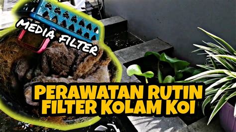 Pembuatan filter kolam ikan agar air tetap jernih budidaya. PERAWATAN RUTIN FILTER KOLAM KOI AGAR AIR TETAP JERNIH ...
