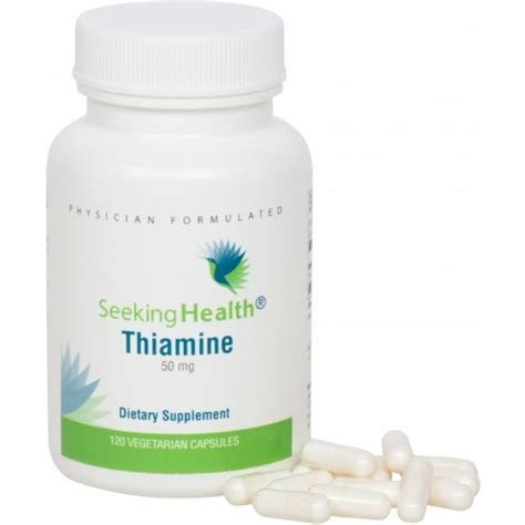 Thiamine 50 Mg 120 Vegetarian Capsules Seeking Health Nature S Fix