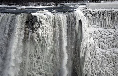 Polar Vortex Niagara Falls Freezes In Icy Conditions Pictures Video