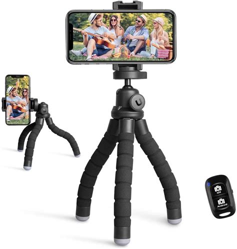 Ubeesize Phone Tripod Portable And Flexible Tripod With Wireless