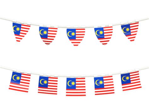 Rows Of Flags Illustration Of Flag Of Malaysia