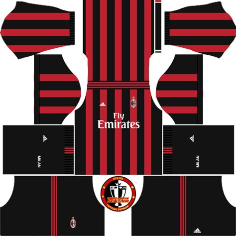 The logo for ac milan is in png format and you can use it on the custom design in the game. AC MILAN - DLS 2016/2017 & FTS - Dream League Soccer Kits