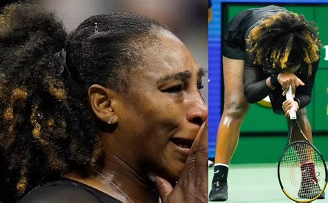 Serena Williams Breaks Down In Tears As She Crashes Out Of The Us Open After Losing To