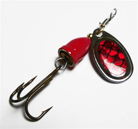 35 Gram Spin Vibrating Lure Red Black Reflective For 265 Aud