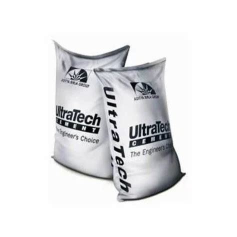 Ultratech Opc 43 Grade Cement Packaging Sizekg 50kg Packing Size