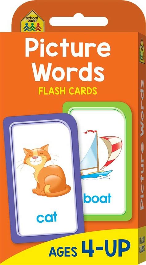 School Zone Flash Cards Picture Words By Hinkler Books New Free Shipping