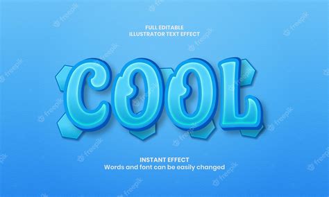 Premium Vector Cool 3d Text Effect