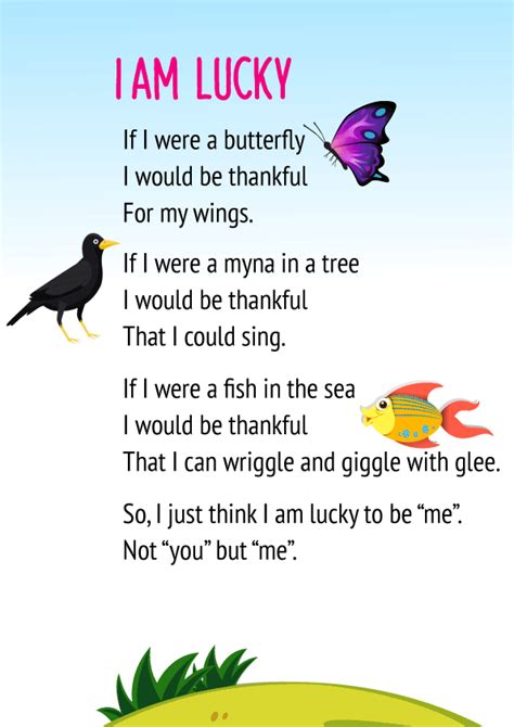 I Am Lucky Poem Class 2 Get Summary And Download Free Pdf