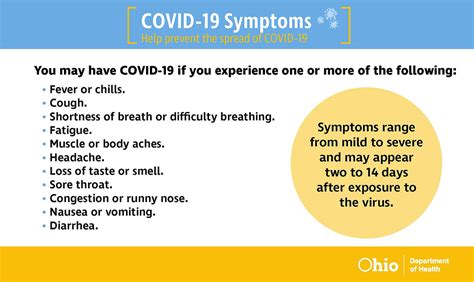 Covid 19 Symptoms Infographic