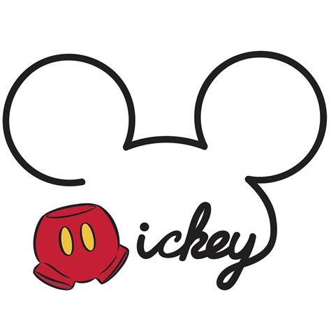 Mickey Mouse Ears Wall Decal Walt Disney Kids Mickey Mouse Art