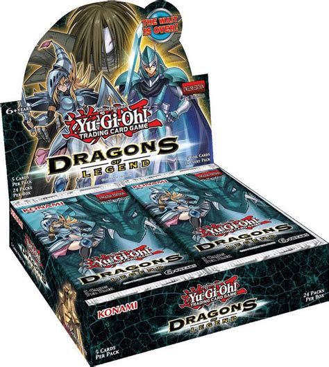 Yugioh Trading Card Game Dragons Of Legend Booster Box 24 Packs Konami