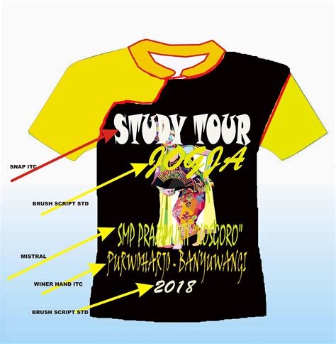Kamu ingin mendesain kaos tumblr dengan gambar atau quotes ala kamu sendiri? 26 Contoh Desain Kaos Kelas Untuk Study Tour | Desaprojek