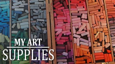 My Art Supplies Soft Pastels Pastel Paper Pastel Pencils Youtube