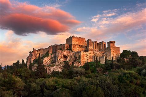 Acropolis In The Evening Athens Anshar Photography