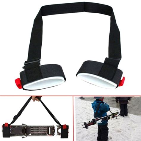 Nylon Skiing Bags Adjustable Skiing Pole Shoulder Hand Carrier Lash